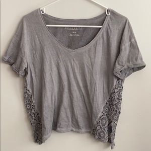 Lace Gray Top